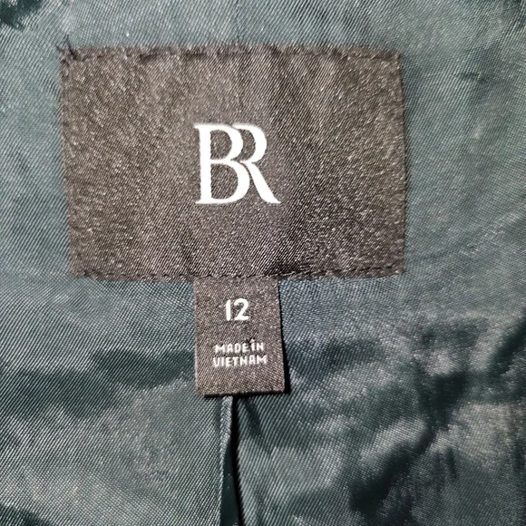 Banana Republic Green Velvet Blazer - Alyse Relaxed Velvet Blazer - Size 12 - Picture 9 of 10